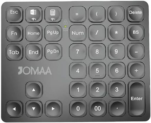 テンキー Bluetoothキーボード 5.2 数字キーボード 2台接続 Mac対応テンキー ワイヤレス 超薄軽量 36キーnumlock連動 Type-C充電 日本語対応 iOS iPadOS Mac Windows Android 対応