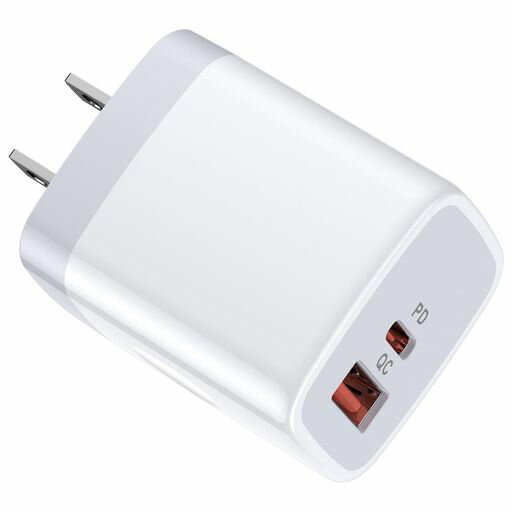 HUHUTaUSBコンセント20WiPhone急速充電器2ポートUSB携帯充電器Type-C&Type-Aacアダプター(PSE認証済み/2口同時)コンパクトチャージャー