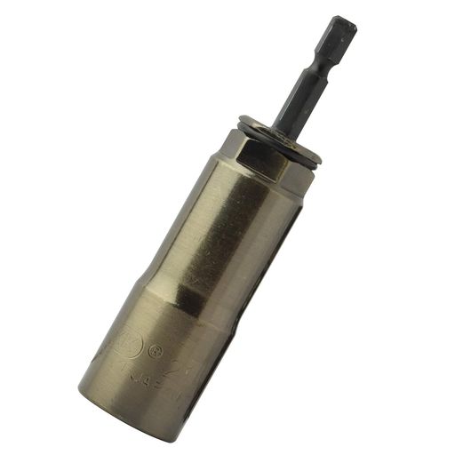 サイズ:21mm ナット部深さ:30mm、ソケット内深さ:60mm 本締めレンチサイズ:21mm 軸径:6.35mm六角軸 本体:カーボン鋼、六角軸:S2材、スライド部:カラーメッキ