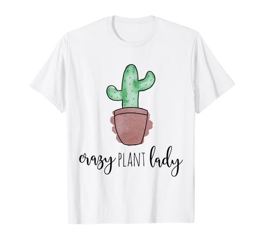 クレイジープラントレディサボテン恋人多肉植物園芸家FuunyギフトTシャツ