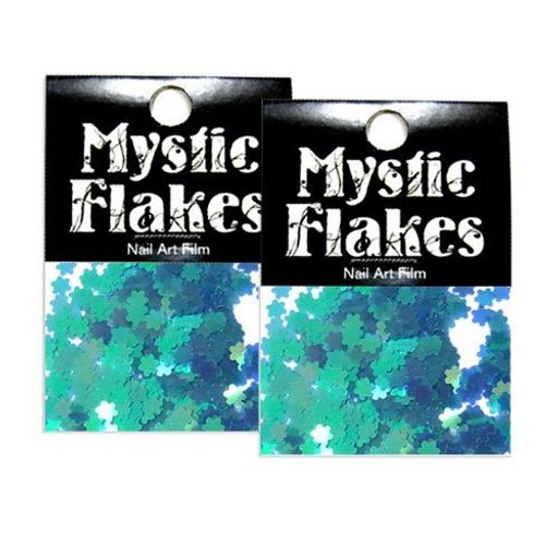 ミスティックフレースネイル用ストーンカメレオンターコイズグリーンフラワー0.5g2個セット