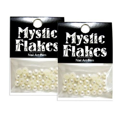 ミスティックフレースネイル用ストーンパールストーンオフホワイト5mm/30P2個セット