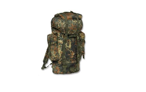 ドイツ連邦軍オリジナルのバックパックを忠実に再現した民生品です。容量は35L。ポリ塩化ビニールでバックコーティングされた防水仕様。非常に機能的で耐久性にも優れ信頼性の高いバックパックです。 フロントに大きなメインポケット。内部に断熱仕様の内ポケットあり。側面に2つのポケット搭載 トップにバックル付きジッパーポケットとパッチポケット付き 布張りでパッド入りのショルダーストラップが常に安定性を提供 ポーチや外部機器類等を固定するストラップ搭載