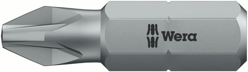 WERAヴェラ2本入ポジドライブネジ用ドライバービット差込6.35mm刃先サイズPZ3全長25mm073310