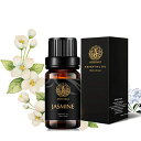 100%純粋ジャスミンエッセンシャルオイルディフューザー用、ジャスミンエッセンシャルオイルフレグランス、0.33oz-10mlアロマセラピージャスミンフレグラン...