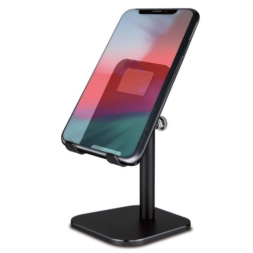 エレコム スマホスタンド アルミ アーム型卓上 角度調整可能 ブラック P-DSCHARMBK