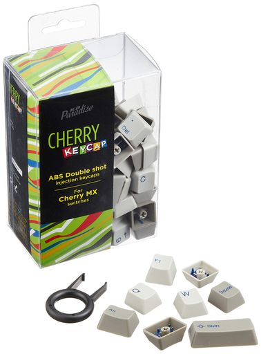 Cherry MX軸キーボード(英語配列)で使える交換用カスタマイズカラーキーキャップ (Olivetteカラーモデル)