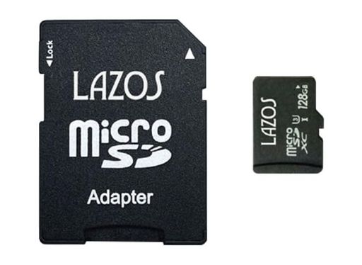 LAZOS MICROSDXC ꡼ 128GB UHS-I U3 CLASS10 ѥå