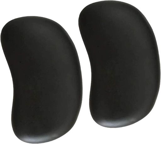 低反発リストレストリストレスト手首クッションマウス用人間工学デザインブラック(2PACK)(2.0)