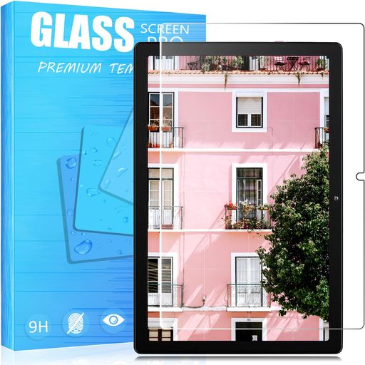 対応 HiGrace タブレット 10インチ wi-fiモデル Moderness MB1001 velorim 10インチ 4コア Android 12 用のガラスフィルム 強化ガラスフィルム 耐指紋 撥油性 表面硬度9H ラウンド加工処理