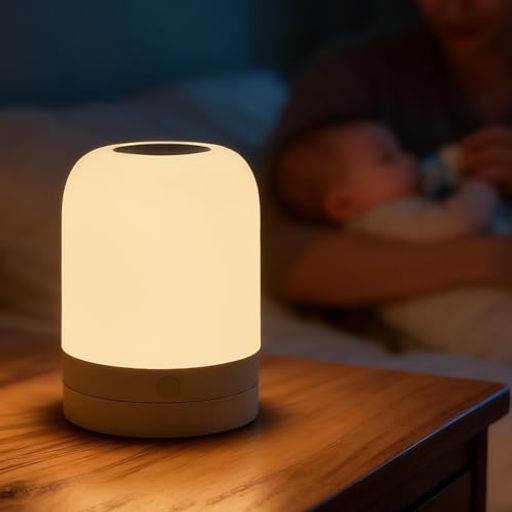 【タッチセンサー式ナイトライト】このベッドサイドランプはタッチセンサー式なので、上部のタッチボタンで点灯・色温度や明るさを調節できます。暗闇の中で小さなスイッチを探すことなく、手探りでも簡単にスイッチを入れることができます。使いやすいランプ...