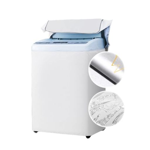 solaay洗濯機カバー室外機カバー洗濯機カバー屋外防水防塵室内カバー洗濯機ファスナー開閉式洗濯機防水パン防塵防汚日焼け止め縦型洗濯機用カバー耐热性老化防止洗濯機カバー(XL:8.5~12kg…