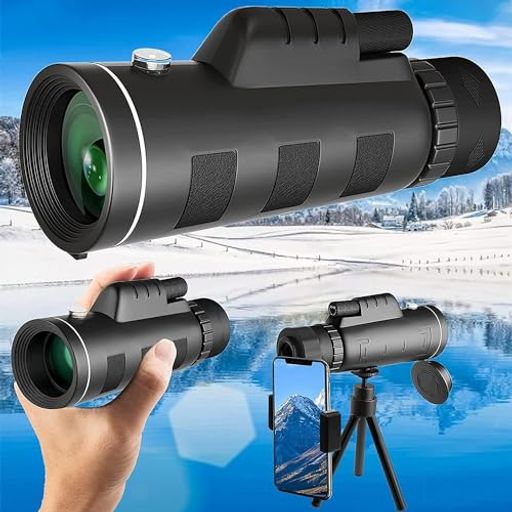 単体望遠鏡40x60高倍率搭載高級プリズムBak4広角対応スマートフォン望遠鏡高透光率耐衝撃防水ミスト軽量小型IPX7防水野鳥観察スポーツ観戦コンサート三脚付き...