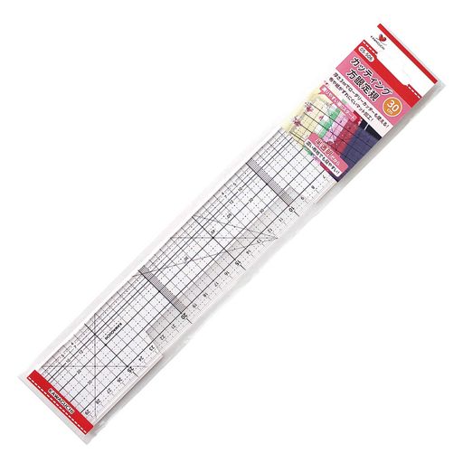Rulers, Measures - KAWAGUCHIカッティング方眼定規30cm長さ30cmTK05506透明