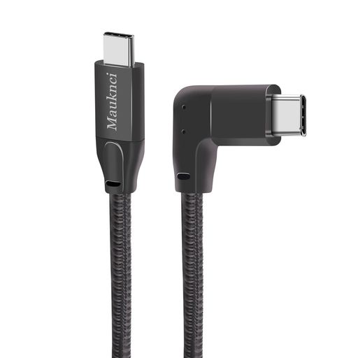 MauknciTypeCtoTypeCケーブルL字0.6mPD対応USB3.1Gen2100W/5A急速充電ctocpdケーブル5aE-Marker実装
