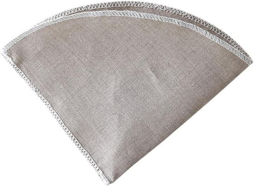 サイズ(約):幅18x高さ13cm 本体重量(約):5g 素材・材質:生地/麻(リネン)、糸/ポリエステル 生産国:日本 天然素材の麻を使用したコーヒーフィルター