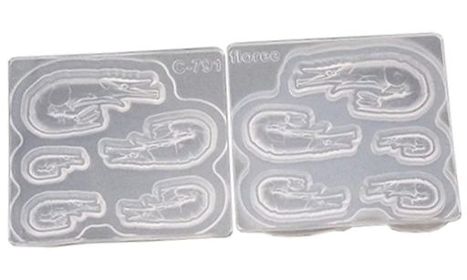 亀島商店ソフトモールドおせちシリーズ有頭えび立体型ホビー用ツールC-791