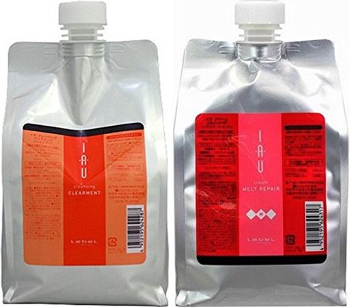 ルベルIAUイオクレンジングクリアメント(シャンプー)1000ml&イオクリームメルトリペアトリートメント1000ml詰め替えセット