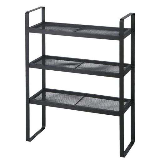 コーナンオリジナルLIFELEX3段メッシュラック5524-66ブラック