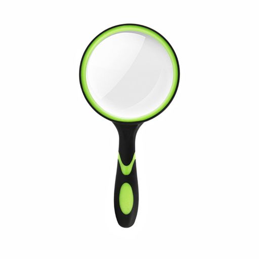 ALLVDハンディ拡大鏡5倍ハンディ読書拡大鏡直径100mm高齢者&子供用携帯便利専門家使用趣味観察/新聞/読書/地図/科学教室使用可(緑)