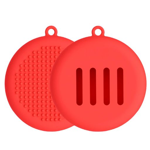 Other - YOYOSOFTパフケースメイクスポンジケース円形収納携帯用シリコン製通気性ありパフメークパウダーケースかわいい化粧スポンジケースのみ防塵コンパクト持ち運び・出し入れ便利外出(赤)