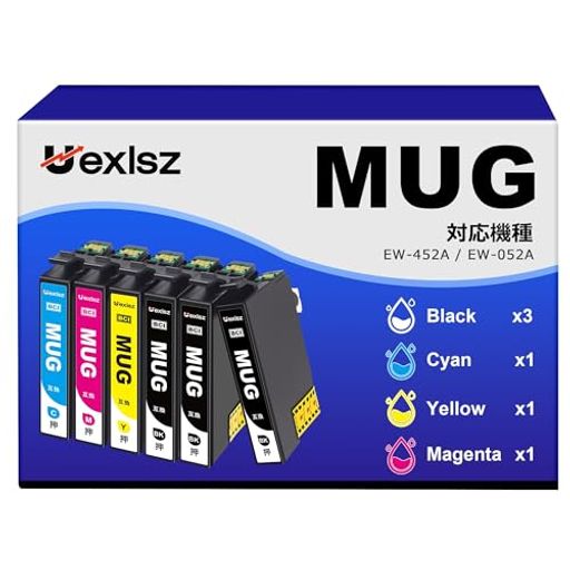 MUG-4CL󥯥ޥå(EPSON)ѥޥåץ󥯥ץбMUG4+MUG-BK*2(6ܥå)EpsonбEW...