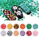 NAIL ART 3 D RHOMBUSフラッシュスパンコールダイヤモンド形状デザインキラキラした爪先のカラフルな紙くず指甲花装飾が魅力的な顔ボディヘアメイク1...
