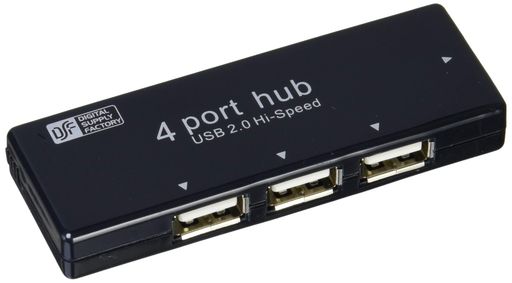 4ポートハブ収納式ブラックPC-SH4PS1-K