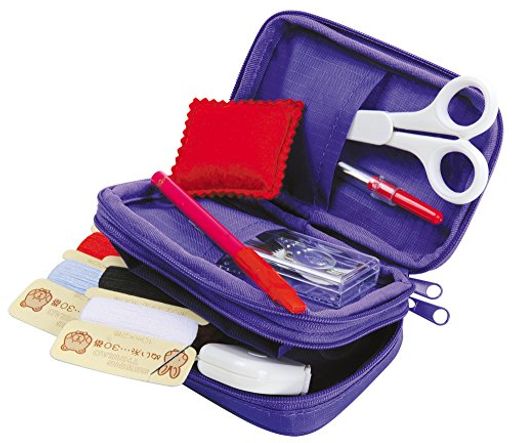 ミササトレミーソーイングセットファスナーポーチパープルNo.1403