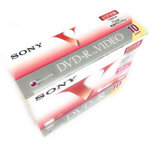 Audio Tapes , Disks - ソニーDVD-R録画用120分1-8倍速対応10枚入り10DMR120GPT