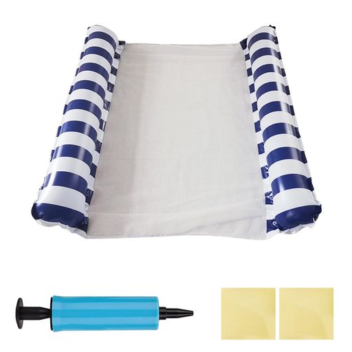 【高品質素材 x 安全浮力】132x130cm のサイズを持つ本製品は、高品質 PVC 素材を採用し、無毒・無臭で肌に優しい柔らかな質感を実現。厚手設計により耐摩耗性・耐圧縮性に優れ、強い浮力と安定性を兼ね備えます。男女兼用で大人 2 人でも安心して使用でき、転倒や破損の心配なく、水遊びや日光浴を楽しめます。 【コンパクト収納 x 携帯便利】折りたたみ設計を採用し、使用しない時は空気を抜いてコンパクトに折り畳め、重量約 250g と軽量なため、旅行や海水浴、プールへの持ち運びが非常に便利です。付属のハンドポンプで簡単に空気を注入でき、手間なくすぐに使用可能。夏の暑さ対策に欠かせない携帯型水上アイテムとして活躍します。 【多機能デザイン x 水上リラックス】ハンモック・リクライニングチェア・フロート・サドルの 4-in-1 デザインで、様々な水上スタイルを楽しめます。底部は通気性の良いメッシュ素材で、適度に水が浸入するため、水に浸かりながら涼しくリラックスでき、日光浴やプールでのくつろぎに最適なウォーターベッドとして機能します。