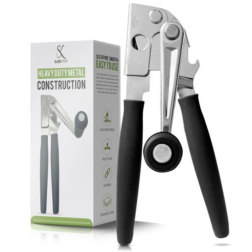 業務用缶オープナー、手動で頑丈なハンドクランク、大きな缶に簡単手持ち缶オープナー、スインググリッ..