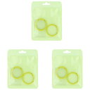 清原(KIYOHARA)カラーカラビナ大2個入りx3袋直径40mmYイエローOSH-10S3