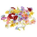 PATIKIL2.5cm造花ひまわりの花50個シルクひまわり造花頭結婚式の花束の装飾DIYクラフト作り用マルチカラー