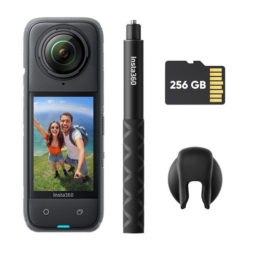 Insta360 X4-8K防水360度カメラ、4K広角動画、見えない自撮り棒効果、着脱式レンズ...