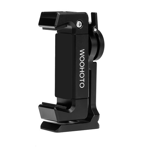Woohoto携帯電話ホルダー三脚マウント360度回転全金属製携帯電話用三脚マウントコールドシュー付きマウントプロスマートフォンホルダービデオリグ三脚マウントアダプター携帯電話ホル… Woohoto携帯電話ホルダー三脚マウント360度回転全金属製携帯電話用三脚マウントコールドシュー付きマウントプロスマートフォンホルダービデオリグ三脚マウントアダプター携帯電話ホル…