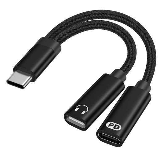 ヘッドフォン, 携帯電話, スピーカー, タブレット, ノートPC 【2in1 タイプC イヤホン 変換ケーブル・急速充電】HootekのUSB C - Type C 多機能タイプC 変換アダプターは、音楽再生、通話、ゲーム、ナビゲーション、動画視聴中でも最大 60W PD 急速充電が可能です。充電しながらイヤホンを楽しみたい方に最適です。アダプターは過電流制限おり、充電電圧と電流の安定性を確保し、安全充電を実現します。星(塗り潰し)ご注意:充電ポートはデータ転送をサポートされていません。 【高音質DAC搭載・多機能】USB オーディオ変換アダプタは16bit/48kHz対応の高性能DACチップを内蔵し、雑音を抑えた高忠実なオーディオジャック出力を実現。音楽・映画・ゲームなどの場面で没入感あるサウンド体験が可能。プラグ&amp;プレイで、ドライバーやアプリケーションを導入する必要はありません。マイクが付いているイヤホンを使用すれば、通話も可能。イヤホンのマイクとボタン機能使用できます。また、イヤホンのリモコンの再生/一時停止/曲送り/曲戻り/音量調節などすべての操作も対応できます。