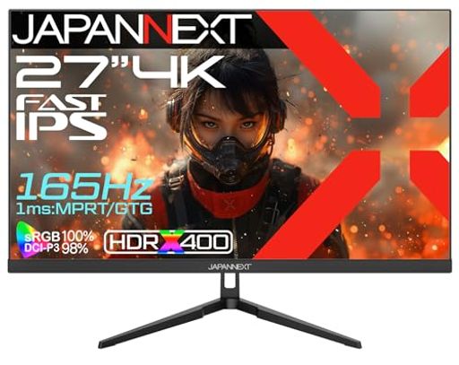 JAPANNEXT27インチFASTIPSパネル搭載165Hz/1ms(MPRT)対応4K(3840x2160)解像度ゲーミングモニターJN-IPS27G165UHDMI2.1DPsRGB:100%DCI-P3:98%(2.0)