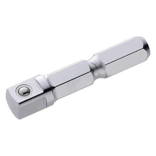 サイズ:全長36.5x横8x高さ8mm 差込角:6.35mm 仕様:14.4Vインパクトドライバー対応 材質:金属 TOP 電動ドリル用ソケットアダプター