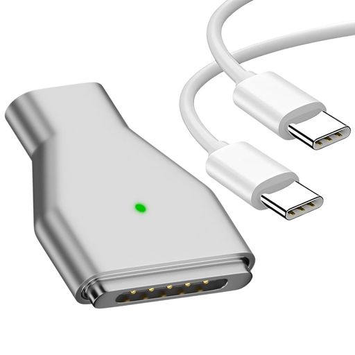 【便利な充電】:この USB-C to MagSafe 2 充電アダプターセットは、旧モデルの MacBook Air/Pro 専用に設計されています。簡便な USB-C アダプターと組み合わせることで、いつでもどこでも MacBook Pro/Air の充電が可能となり、電力不足の悩みを解消できます。 【広範な互換性】:2012-2017 年モデルの MacBook Air、および 13 インチ / 15 インチの 2012-2015 年モデル MacBook Pro と互換性があります。1.5m 長の 100W PD Type-C ケーブルが付属しており、クイック充電に対応し、最大 100W の出力功率をサポートします。 【スマート充電インジケーター】:充電インジケーターライト機能を搭載しています。オレンジ色のライトは充電中を、緑色のライトは充電完了を示し、充電状態をすばやく把握できます。スマートな提示により充電状況を手軽に確認でき、クイック充電に関する煩わしさを解消します。