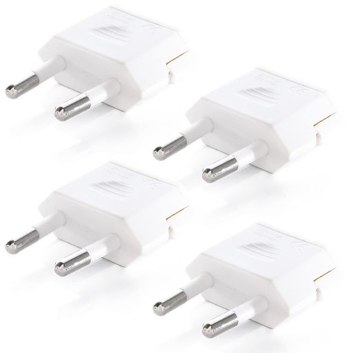 [ARKRIZE] ヨーロッパ 変換プラグ Cタイプ [4個セット] 【 ヨーロッパ/韓国/スペイン/フィンランド などに対応◎】コンセント変換アダプタ 海外旅行用 電源変換プラグ