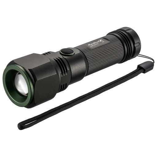 オーム電機LEDズームライト(最大370lm/単4形x3本使用/連続使用5時間/防水性能IPX6/白色LED/ブラック)LH..