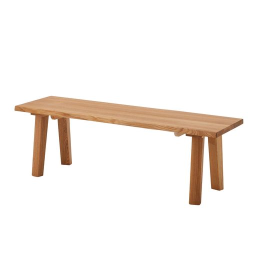 サイズ:幅130x奥行38x高さ40cm 重量:12kg 素材:タモ材、ウレタン塗装