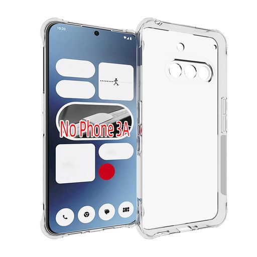 Rakuten - 『全面保護』NothingPhone(3a)ケースNothingPhone3A用の保護カバー薄型TPU材質『四隅がエアクッション構造』耐衝撃ケーススマホケース黄変防止/滑り止め/擦り傷防止/柔軟/光沢感/軽·薄/透明