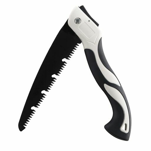 のこぎり折りたたみ剪定鋸刃渡り小型三面歯先枝切り鋸ノコギリ木工木工切断枝切り用キャンプ木工用園芸枝切り大工用庭木家庭用ガーデンツール(180mm)