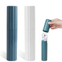 DELUXEFOX歯ブラシケースコップ携帯用歯ブラシケース(2個セット)ウォッシュカップトラベル歯ブラシカップ軽量コップ付き持ち運び収納バスルームトイレタリーマ...