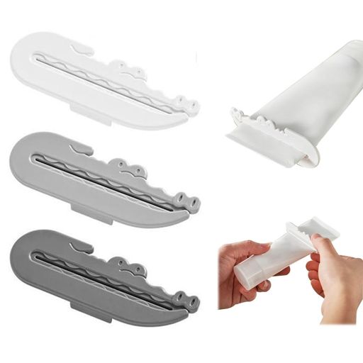 チューブ絞り器ガン3個セットチューブ絞り洗顔チューブ絞り器軟膏しぼり器多機能軟膏押出機挟み式絞り器ハンドクリーム/洗顔料/マスタード/歯磨剤に適用簡単便利(ブラック・ホワイト…