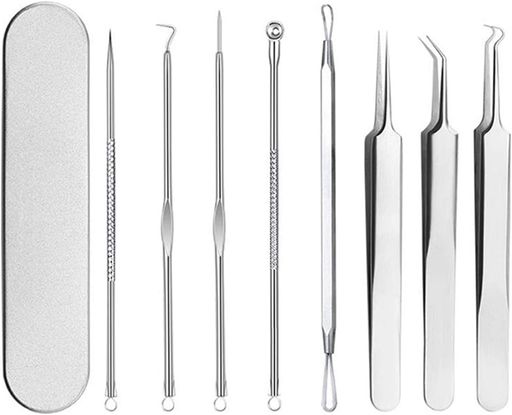 JUTOSU角栓ピンセット精密ピンセット極細ピンセット汎用型ピンセットピンセット角栓取りニキビ取り毛抜きいちご鼻黒ずみ毛穴ケア毛穴角栓粉瘤鼻ケア先端0.01mmステンレス製耐酸防腐収納…