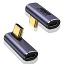 LIANHATA USB4.0 TYPE C 変換 アダプター 2個セット サイドベント 40GBPS高速データ転送&PD 100W/5A急速充電& 8K@60...