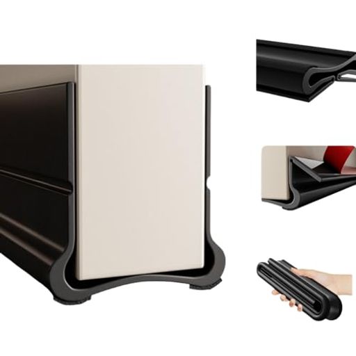 KOVOLドア隙間防音ストッパーテープドアの隙間埋め室内防音保温風を防ぐ臭がない老化しにくい取り付け簡単長さ93cm(ブラック)